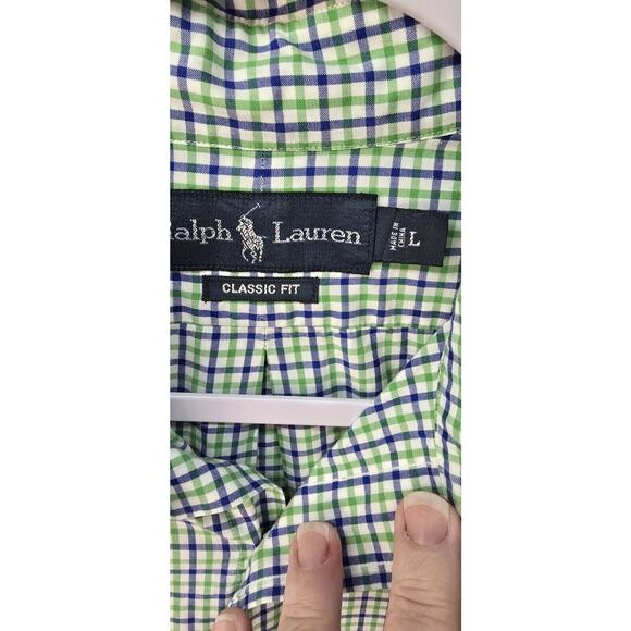 Ralph Lauren Men's Shirt Large‎ Classic Fit Blue Pony - Picture 2 of 7
